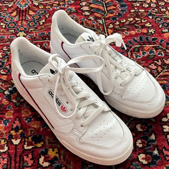 Adidas Continental 80 White Scarlett Navy - Picture 2 of 3